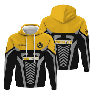 Railspirit Personalized Richmond, Fredericksburg And Potomac Railroad Hoodie Track-Inspired with Custom Job Position Train Zip Up Hoodie