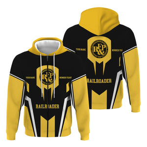 Railspirit Personalized Richmond, Fredericksburg And Potomac Railroad Hoodie Custom Year Railroader Zip Up Hoodie Gift Idea For Train Lover