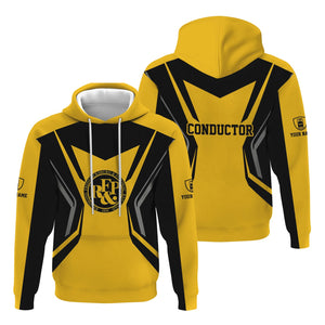 Railspirit Personalized Richmond, Fredericksburg And Potomac Railroad Hoodie Unique Style with Custom Job Train Zip Up Hoodie