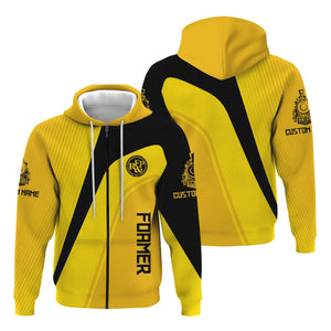 Railspirit Personalized Richmond, Fredericksburg And Potomac Railroad Hoodie Vibrant Striking Style Zip Up Hoodie For Rail Enthusiasts