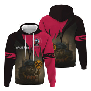 Railspirit Personalized Durango And Silverton Narrow Gauge Railroad Hoodie Angry Train Hoodie Gift Idea For Train Lover