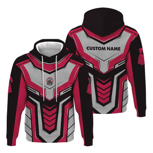 Railspirit Personalized Durango And Silverton Narrow Gauge Railroad Hoodie Armor-Inspired Design Train Zip Up Hoodie All Over Print