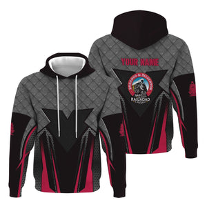 Railspirit Personalized Durango And Silverton Narrow Gauge Railroad Hoodie Rugged Steel Vibes Train Zip Up Hoodie All Over Print