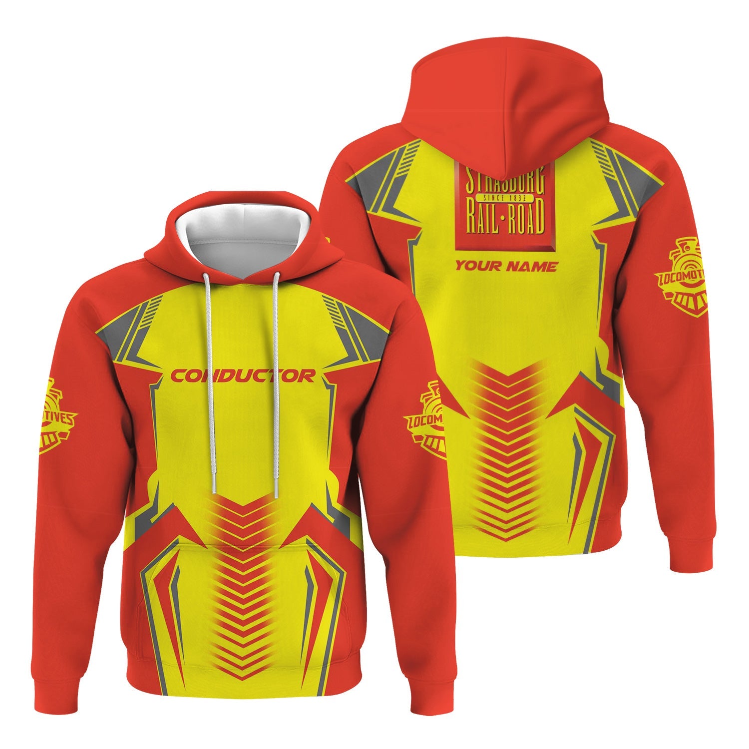 Railspirit Personalized Strasburg Railroad Hoodie Standout Style with Custom Position Train Zip Up Hoodie