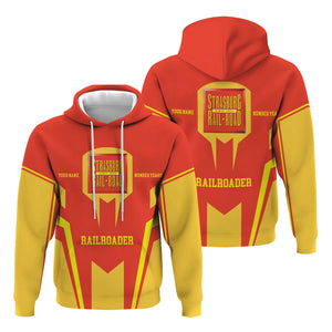 Railspirit Personalized Strasburg Railroad Hoodie Custom Year Railroader Zip Up Hoodie Gift Idea For Train Lover