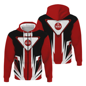 Railspirit Monon Railroad Hoodie Bold Graphic Style All Over Printed Zip Up Hoodie