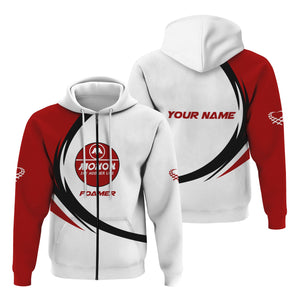 Railspirit Personalized Monon Railroad Hoodie Unique Graphic Style Zip Up Hoodie For Train Enthusiasts