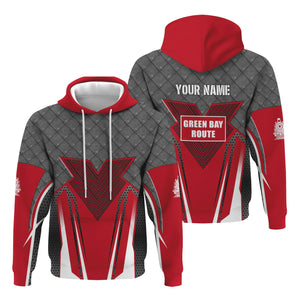 Railspirit Personalized Green Bay & Western Railroad Hoodie Rugged Steel Vibes Train Zip Up Hoodie All Over Print