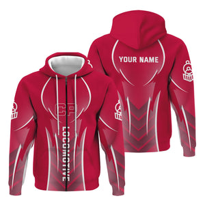 Railspirit Personalized Canadian Pacific Railroad Hoodie Striking Line Style Train Zip Up Hoodie For Locomotive Lovers