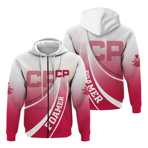 Railspirit Personalized Canadian Pacific Railroad Hoodie Railway-Themed Style Zip Up Hoodie Gift Idea For Trainspotter