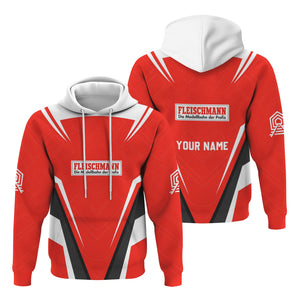 Railspirit Personalized Fleischmann And Western Railroad Hoodie Railway Inspired Apparel Train Zip Up Hoodie For Train Lovers