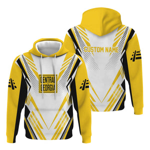 Railspirit Personalized Central of Georgia Railway Hoodie Railroad Tribute Design Train Zip Up Hoodie for Train Lovers