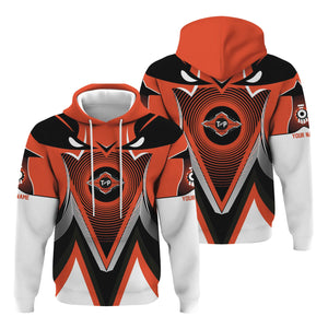 Railspirit Personalized Texas and Pacific Railway Hoodie Vibrant Graphic Pattern Zip Up Hoodie For Train Enthusiasts