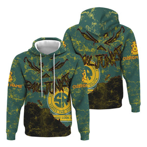 Railspirit Personalized Southern Railway U.S Hoodie Torn Graphic Style SOU Train Zip Up Hoodie For Rail Junkie