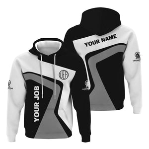 Railspirit Personalized Union Electric Railway Hoodie Unique Design with Custom Job Position Train Zip Up Hoodie