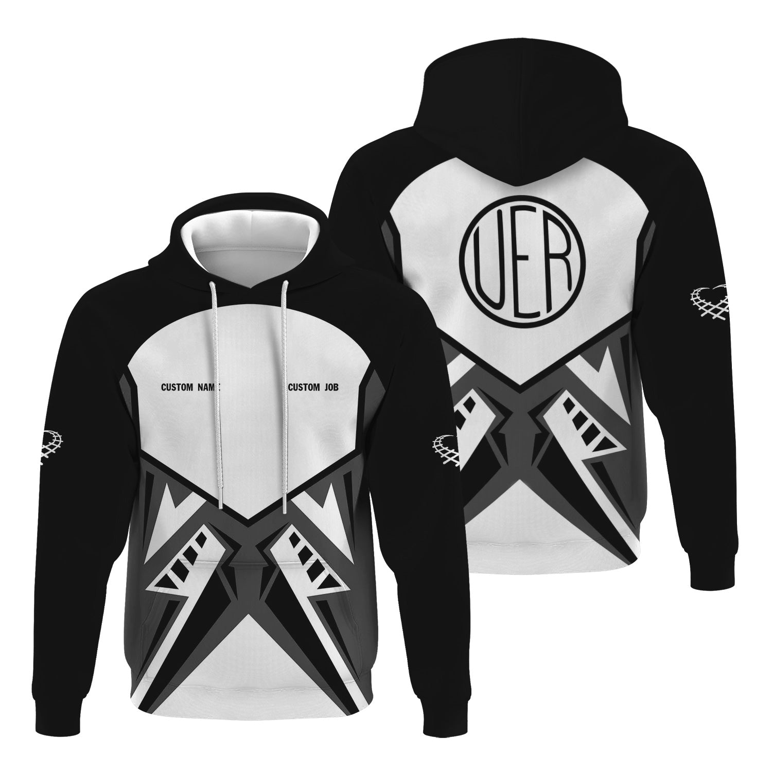 Railspirit Personalized Union Electric Railway Hoodie Vibriant Style with Custom Position Train Zip Up Hoodie