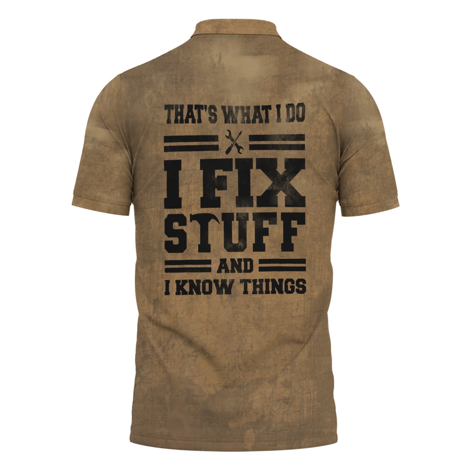 I Fix Stuff And I Know Thinks Retro Mechanic Polo shirt, Father’s Day Mechanic Shirt, Gift Idea For Him