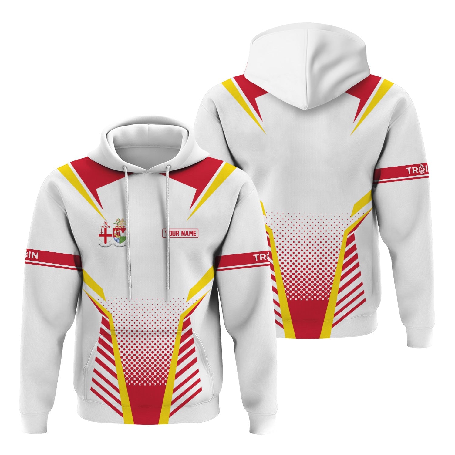 Railspirit Personalized Great Western Railway Hoodie Unisex Train Zip Hoodie All Over Print