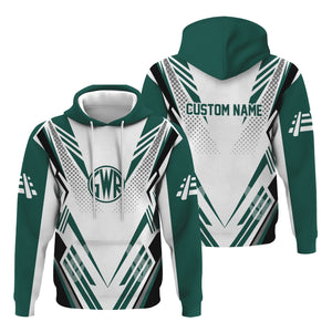 Railspirit Personalized Great Western Railway Hoodie Railroad Tribute Design Train Zip Up Hoodie for Train Lovers