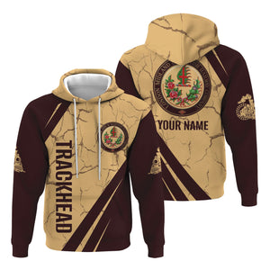 Railspirit Personalized London, Midland and Scottish Railway Hoodie Crackle Texture Style Train Zip Up Hoodie For Trackhead