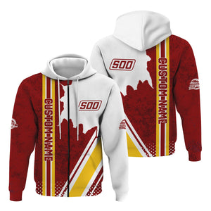 Railspirit Personalized Soo Line Railroad Hoodie All Over Printed Unisex Zip Up Hoodie