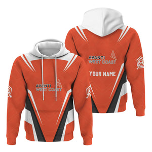 Railspirit Personalized Avanti West Coast Hoodie Railway Inspired Apparel Train Zip Up Hoodie For Train Lovers