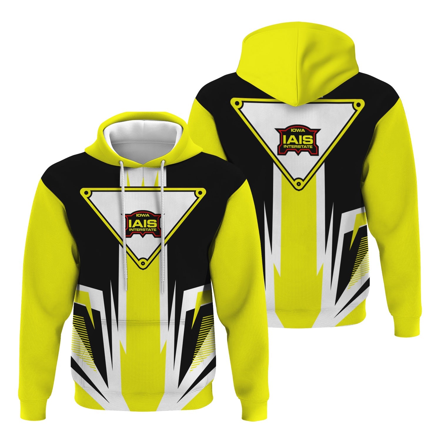 Railspirit Iowa Interstate Railroad Hoodie Bold Graphic Style IAIS All Over Printed Zip Up Hoodie