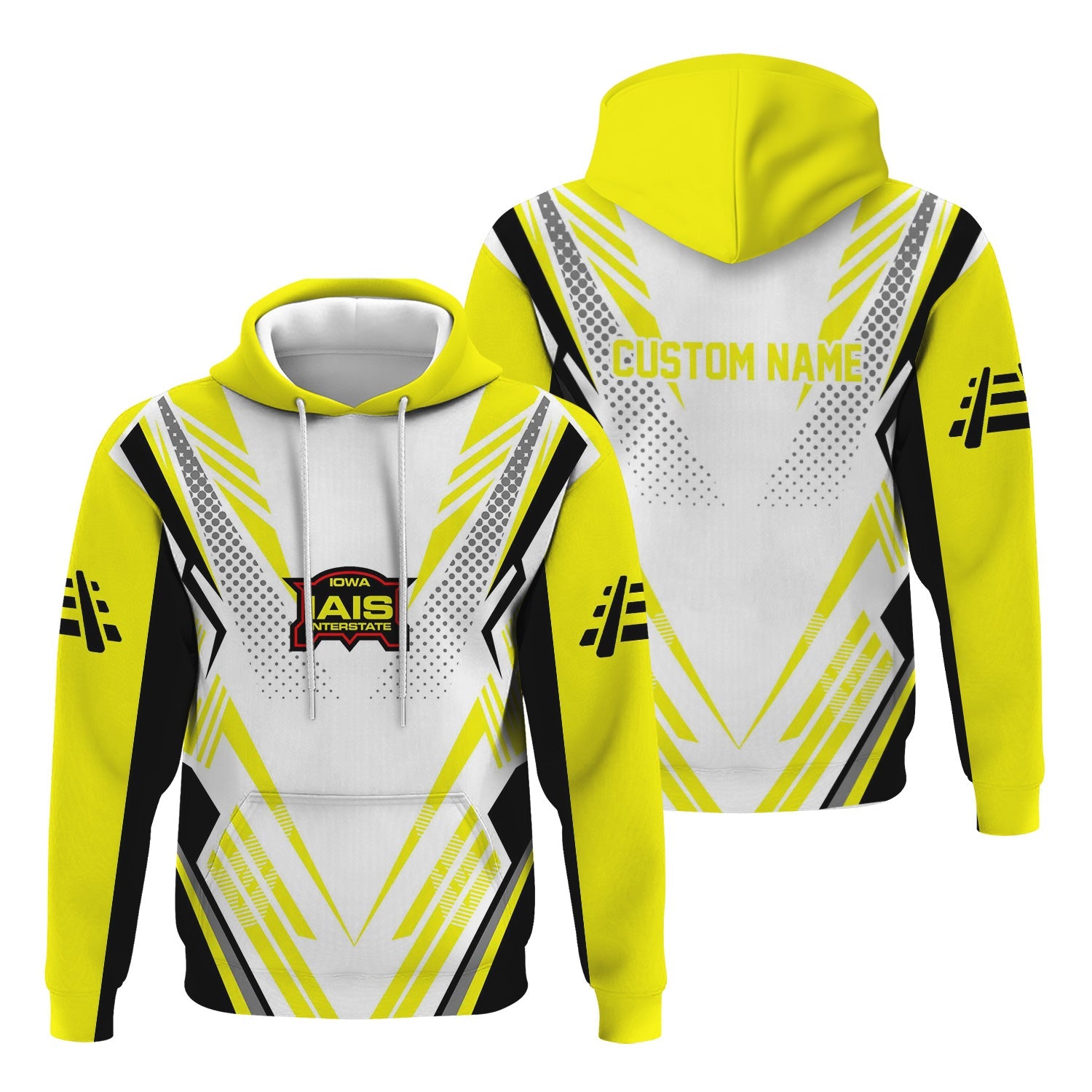Railspirit Personalized Iowa Interstate Railroad Hoodie Railroad Tribute Design IAIS Train Zip Up Hoodie for Train Lovers