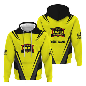 Railspirit Personalized Iowa Interstate Railroad Hoodie Railway Inspired Apparel IAIS Train Zip Up Hoodie For Train Lovers
