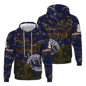 Railspirit Personalized Jersey Central Railroad Hoodie Torn Graphic Style CNJ Train Zip Up Hoodie For Rail Junkie