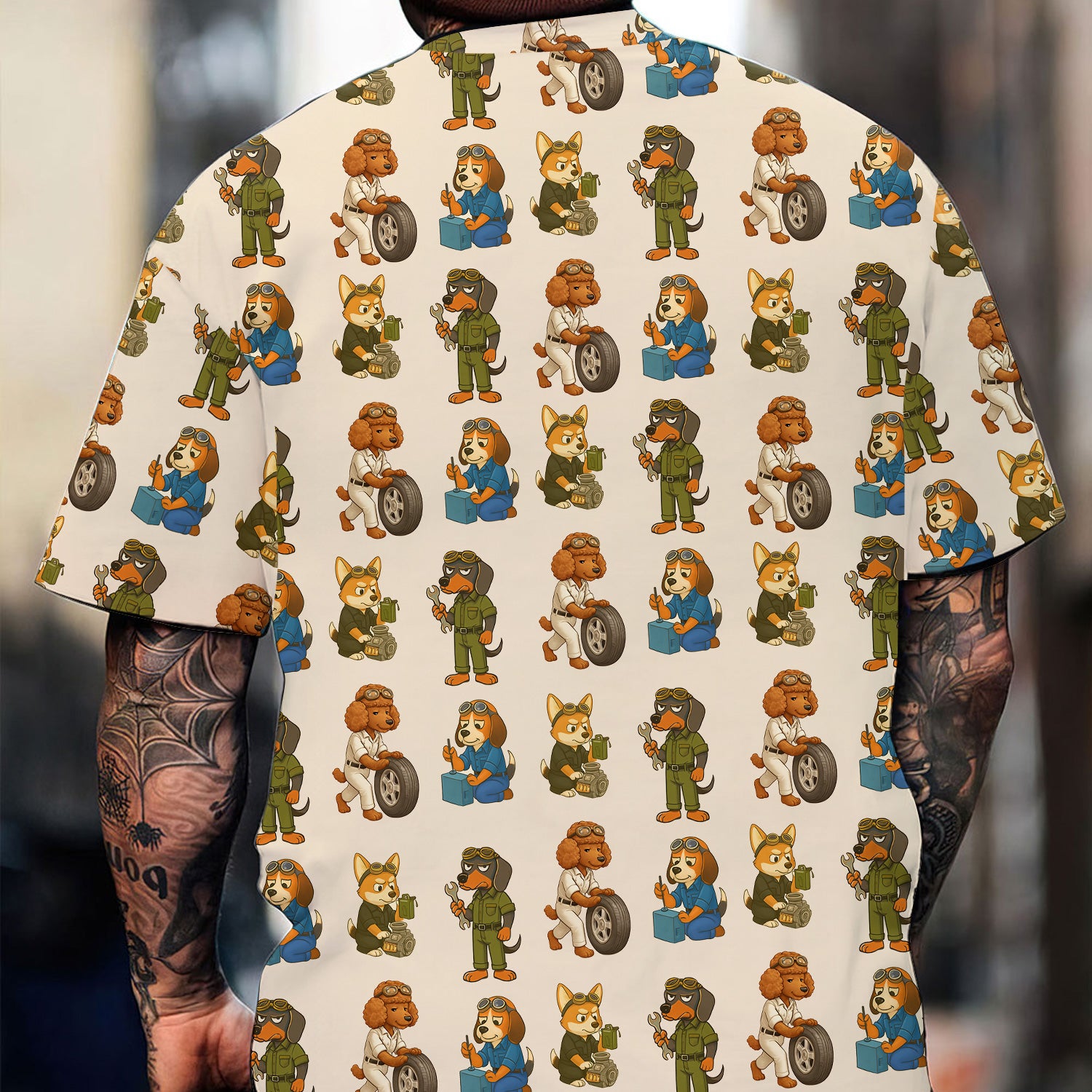 Funny Mechanic Dog Shirt, Cute Dog & Cat Design for Pet Lovers Funny, Unique Gift for Animal Lovers & Mechanic Lover