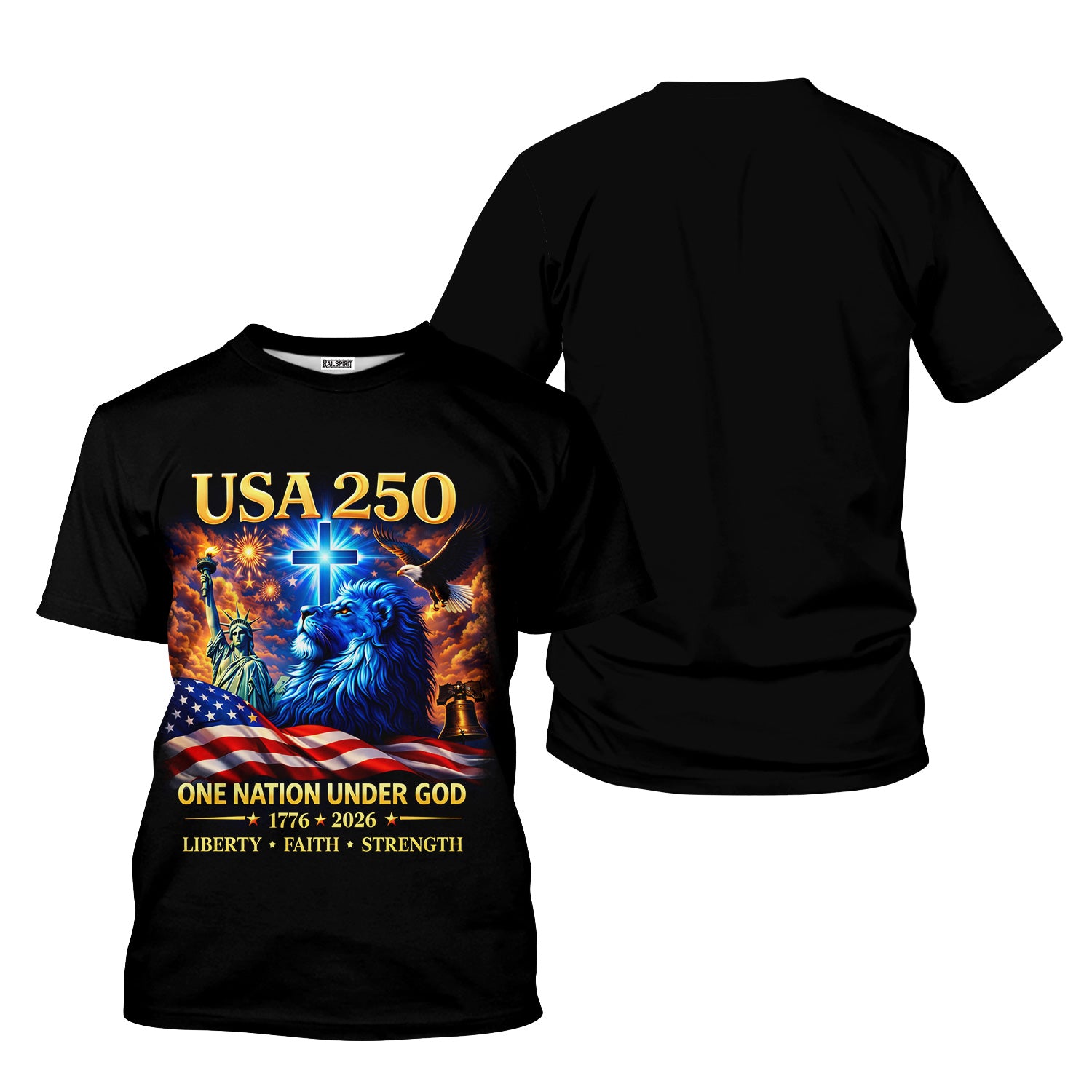 USA 250 One Nation Under God Shirt, Patriotic Christian T Shirt, 1776–2026 Independence Day Gift for Men, Faith USA Hoodie