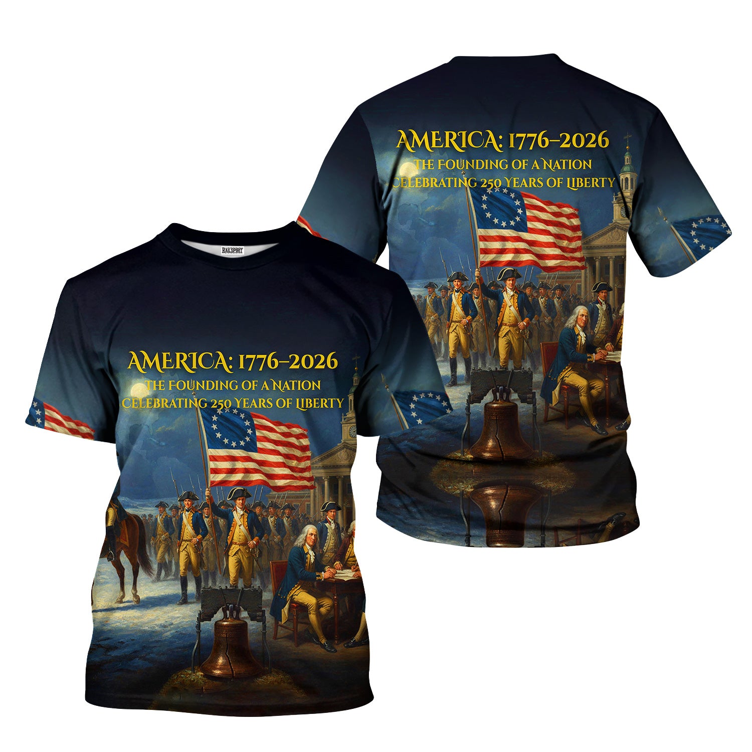America 1776–2026 Hoodie 250th Anniversary Founding Of A Nation Patriotic USA T Shirt Gift For Dad Men Husband