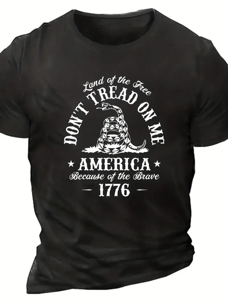 Land Of The Free T Shirt Don't Tread On Me America 1776 Shirt Gift For Veteran
