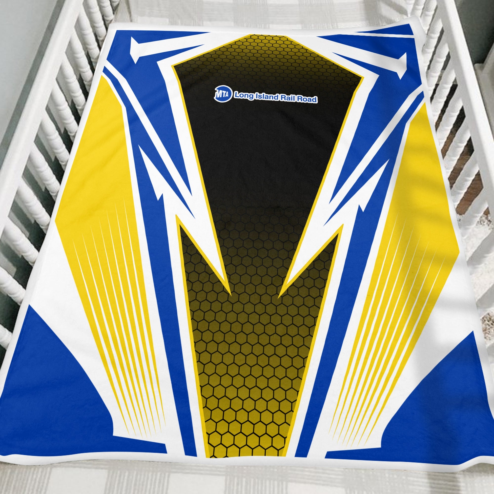 Railspirit Long Island Railroad Blanket Lightning Graphic Style Blanket Gift Idea For Train Lover