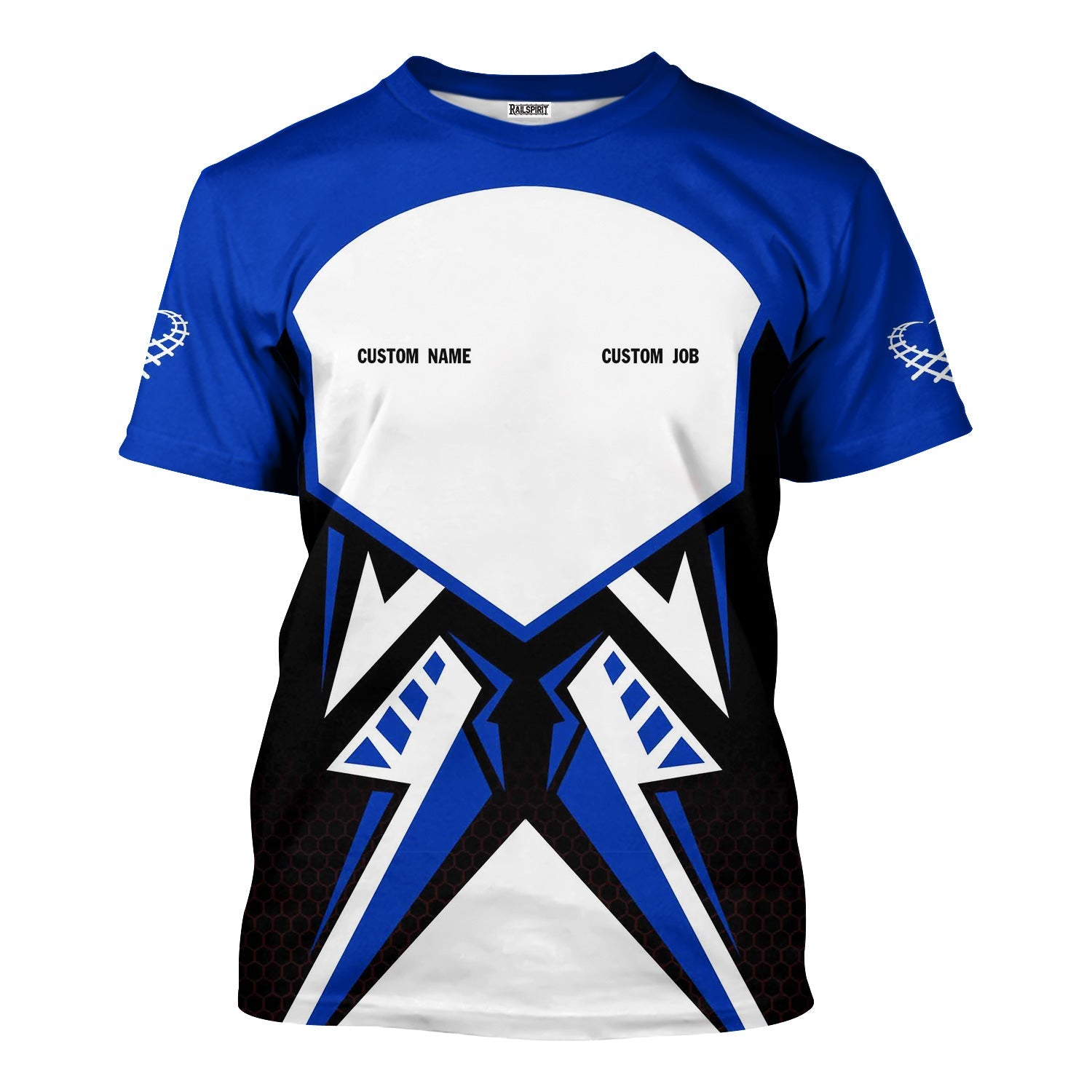 Railspirit Personalized Long Island Railroad T-Shirt Vibriant Style with Custom Position Train Shirt