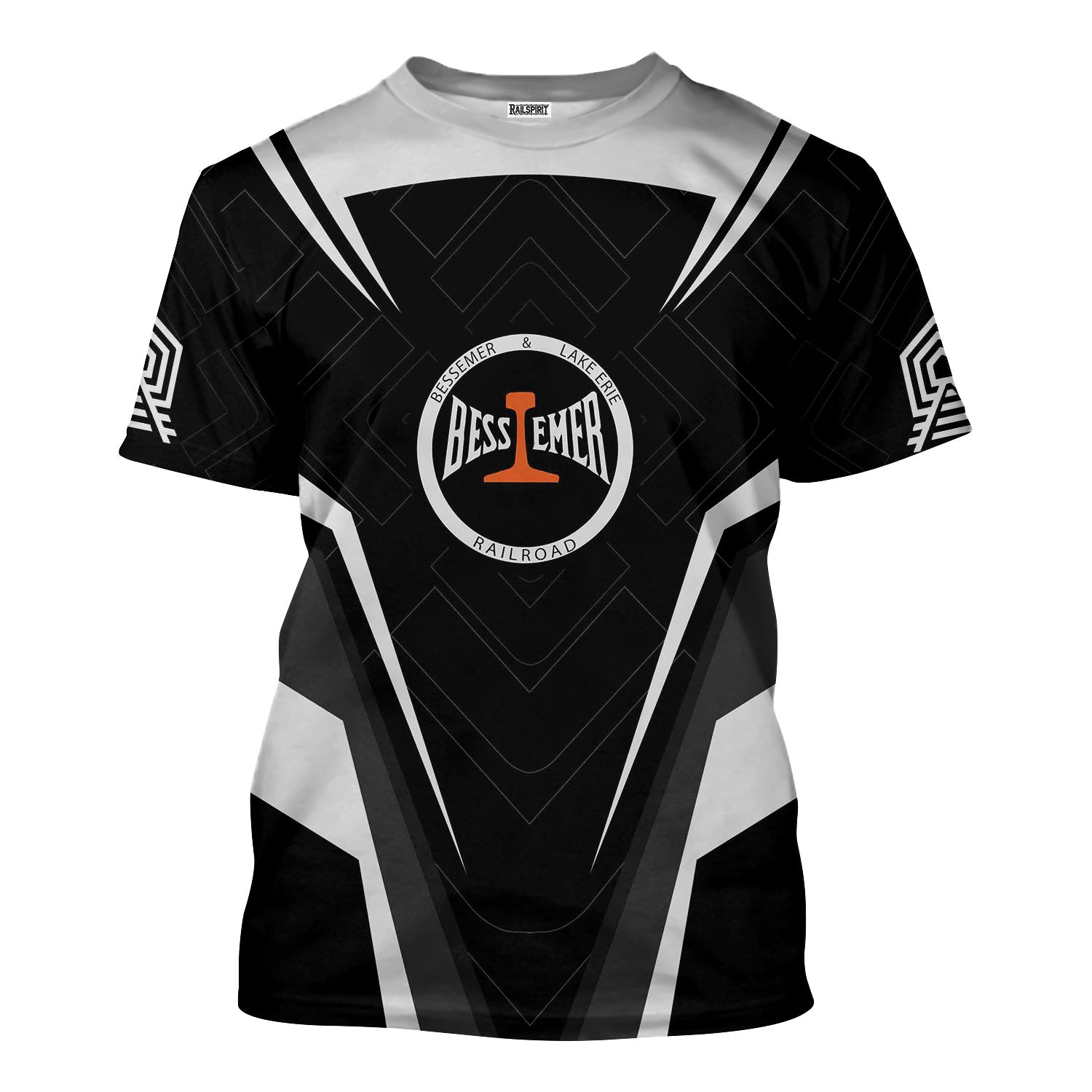 Railspirit Personalized Bessemer And Lake Erie Railroad T-Shirt Railway Inspired Apparel Train Shirt for Train Lovers