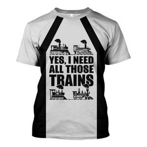 Railspirit Custom Name Bessemer And Lake Erie Railroad T Shirt Yes I Need All Those Train Printed Shirt