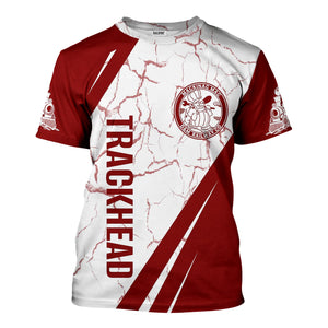 Railspirit Personalized Detroit & Mackinac Railroad T-Shirt Crackle Texture Style Shirt For Trackhead