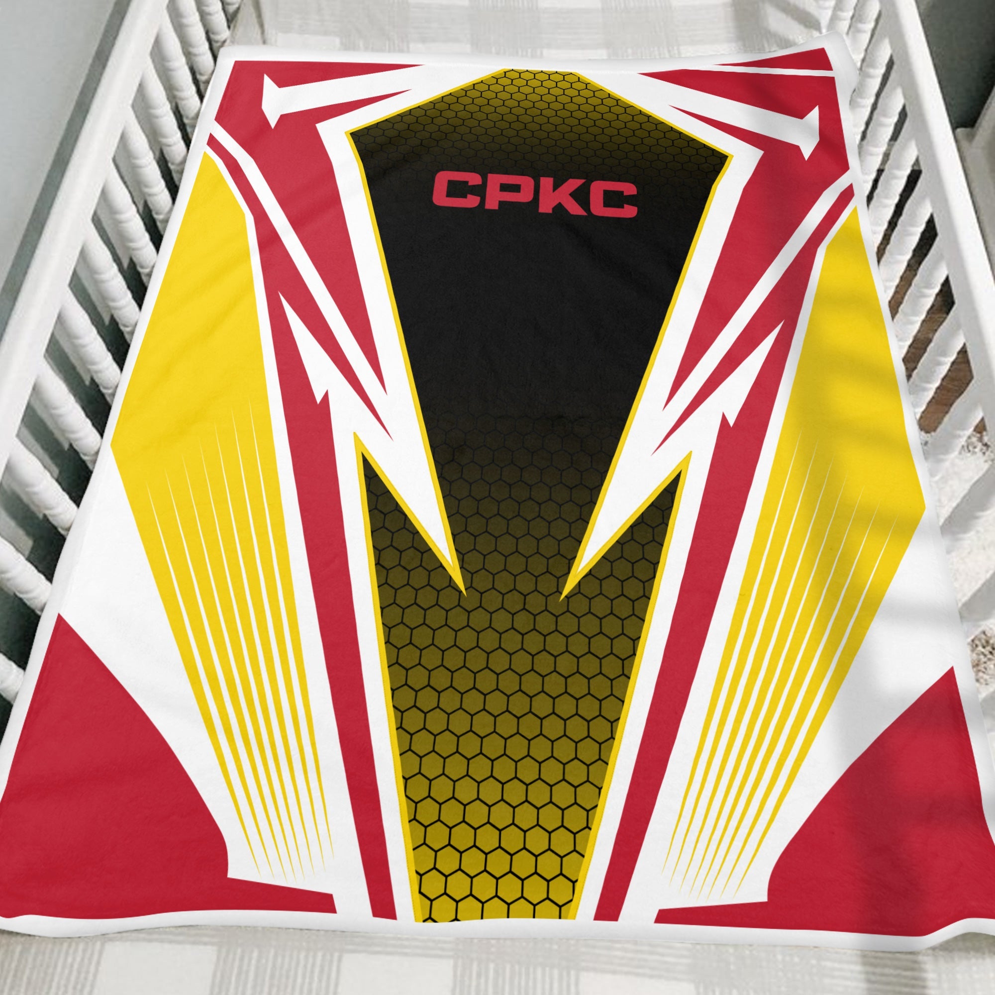 Railspirit Canadian Pacific Kansas City Blanket Lightning Graphic Style CPKC Blanket Gift Idea For Train Lover