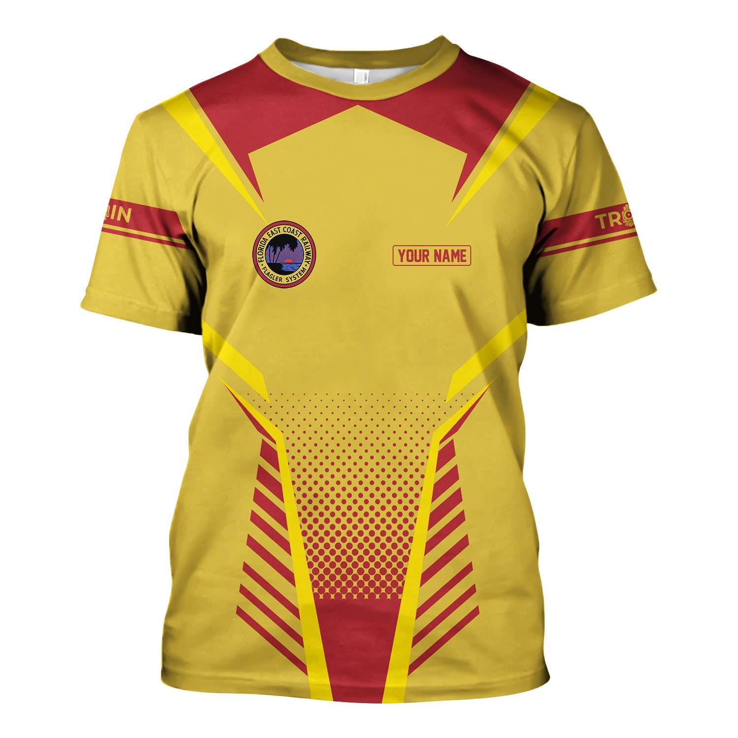 Railspirit Personalized Florida East Coast Railway T Shirt Unisex Train Shirt All Over Print