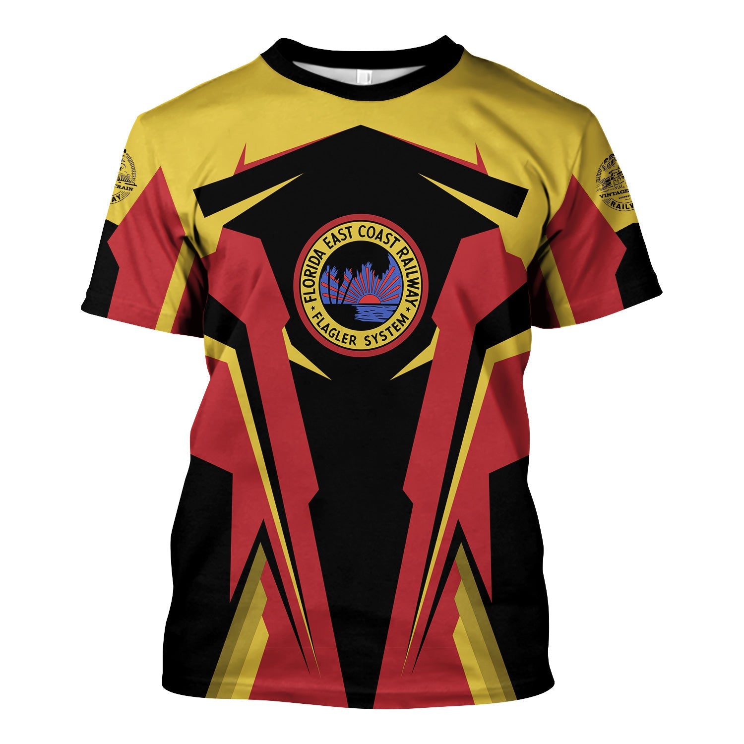 Railspirit Personalized Florida East Coast Railway T Shirt Strong Line Style Train Unisex Shirt All Over Print