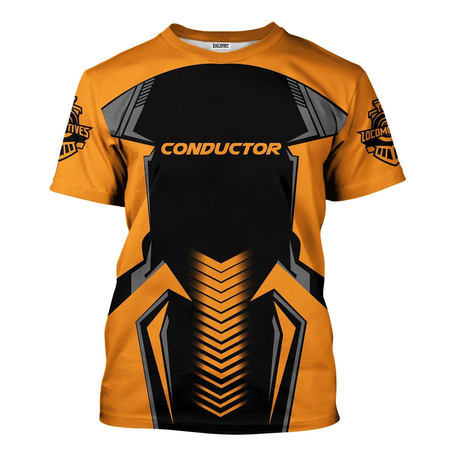 Railspirit Personalized Genesee & Wyoming Inc. Railroad T-Shirt Standout Style with Custom Position Train Shirt