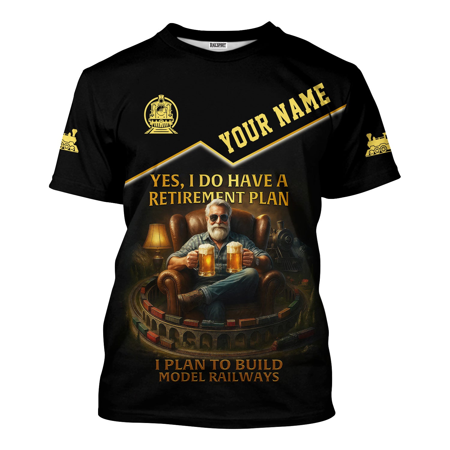 Custom Model Railway Retirement Shirt - Yes, I Do Have a Retirement Plan, I Plan to Build Model Railways Shirt, Gift For Train Lover