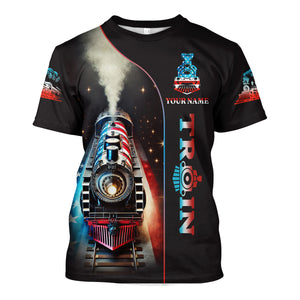Railspirit Personalized Locomotive Power T Shirt ��� Perfect for Train Lovers