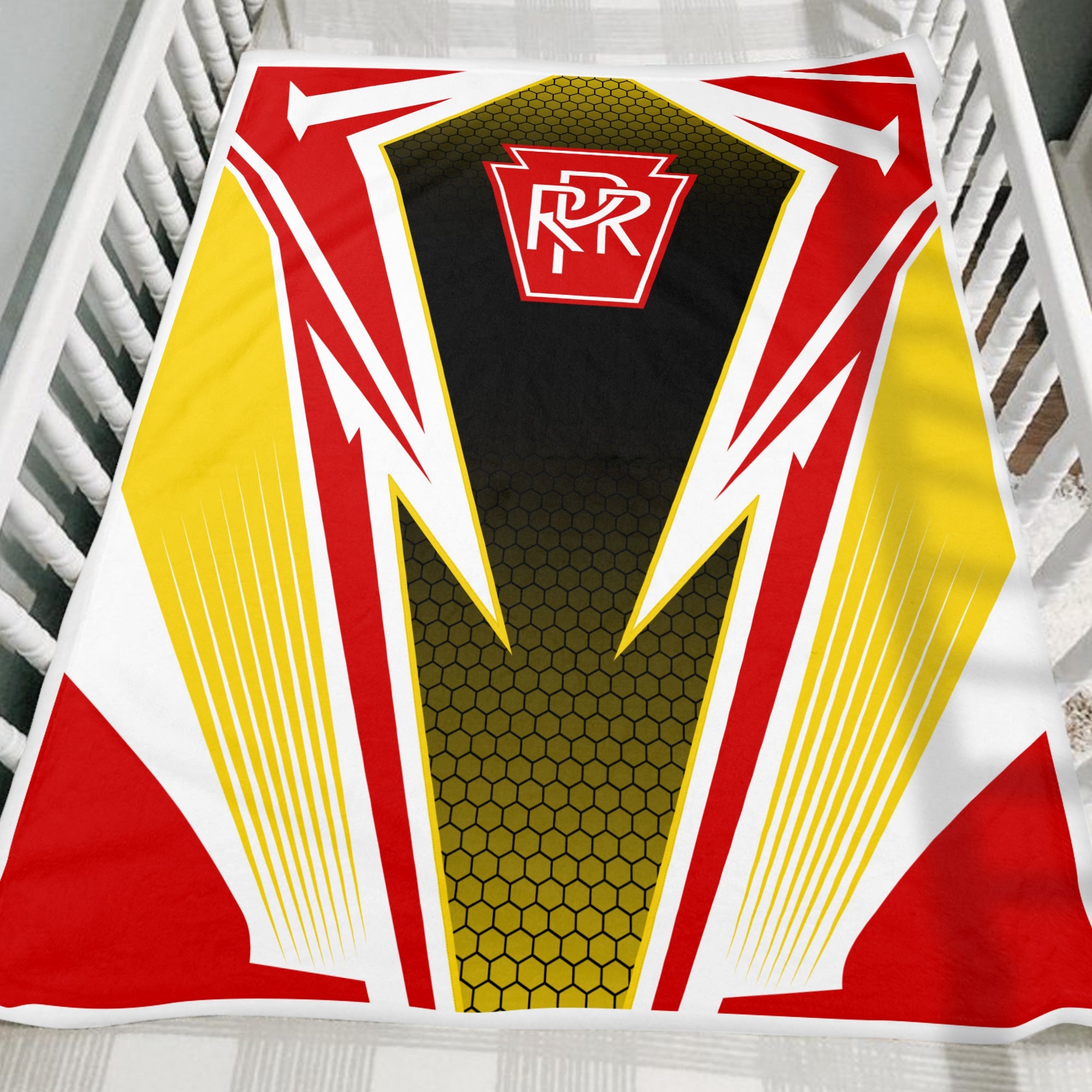 Railspirit Pennsylvania Railroad Blanket Lightning Graphic Style Blanket Gift Idea For Train Lover