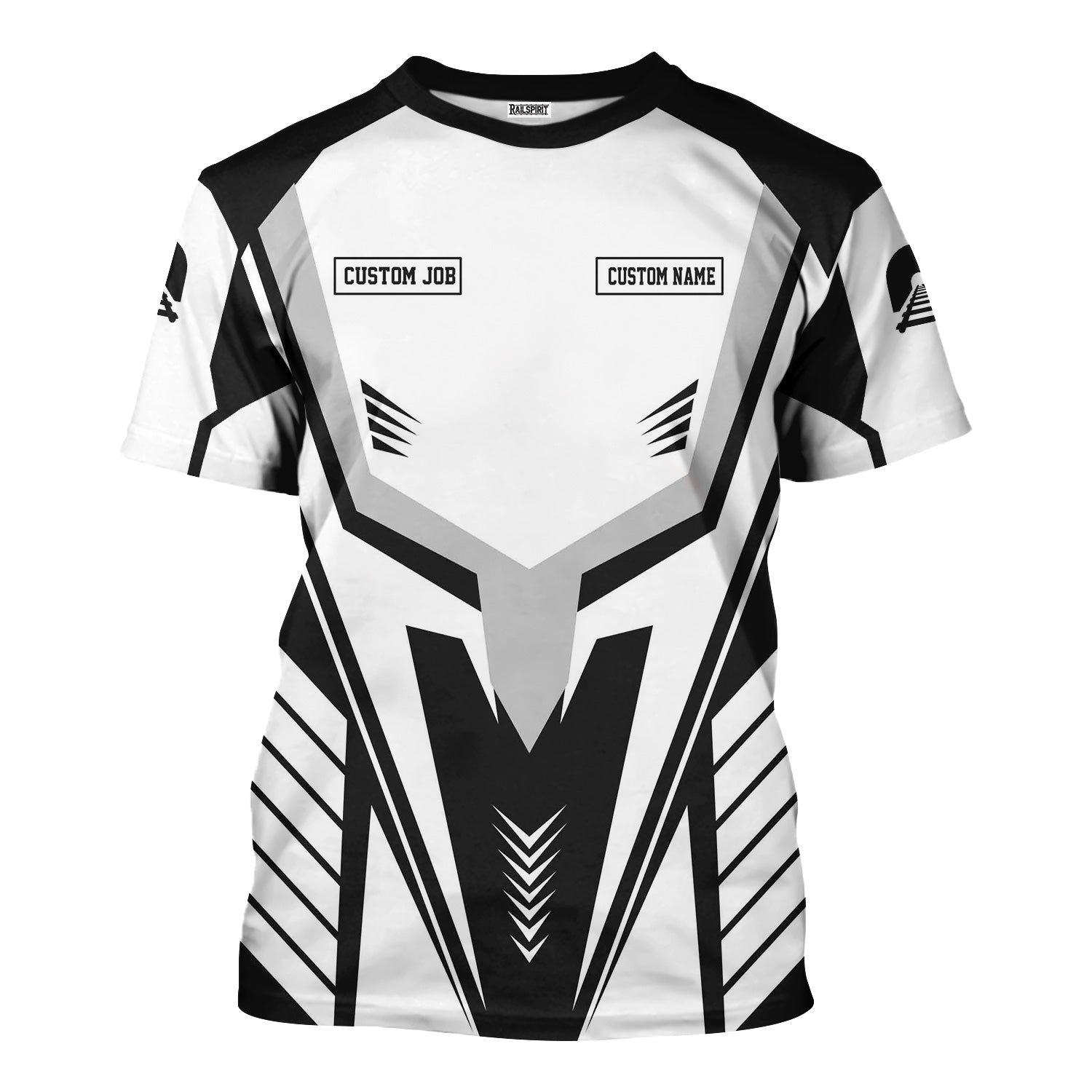 Railspirit Personalized New York Central Railroad T-Shirt Workwear-Inspired with Custom Position Train Shirt