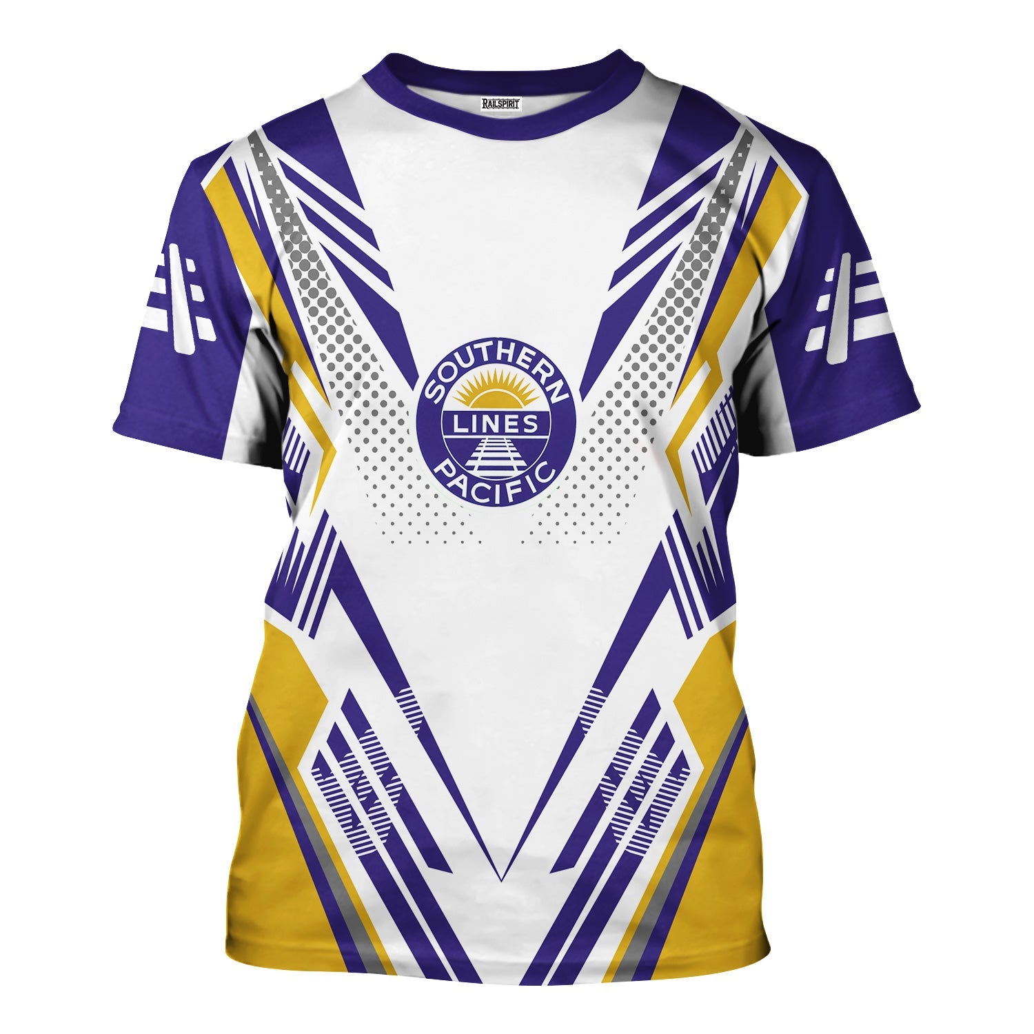 Railspirit Personalized Southern Pacific Railroad T-Shirt Railroad Tribute Design Train Shirt for Train Lovers