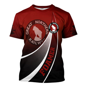 Railspirit Personalized Great Northern Railway T-Shirt Railway-Themed Style GNR Shirt Gift Idea For Trainspotter