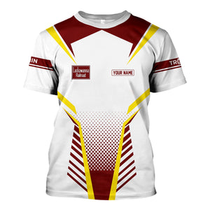 Railspirit Personalized Delaware, Lackawanna and Western Railroad T Shirt Unisex DL&W Train Shirt All Over Print